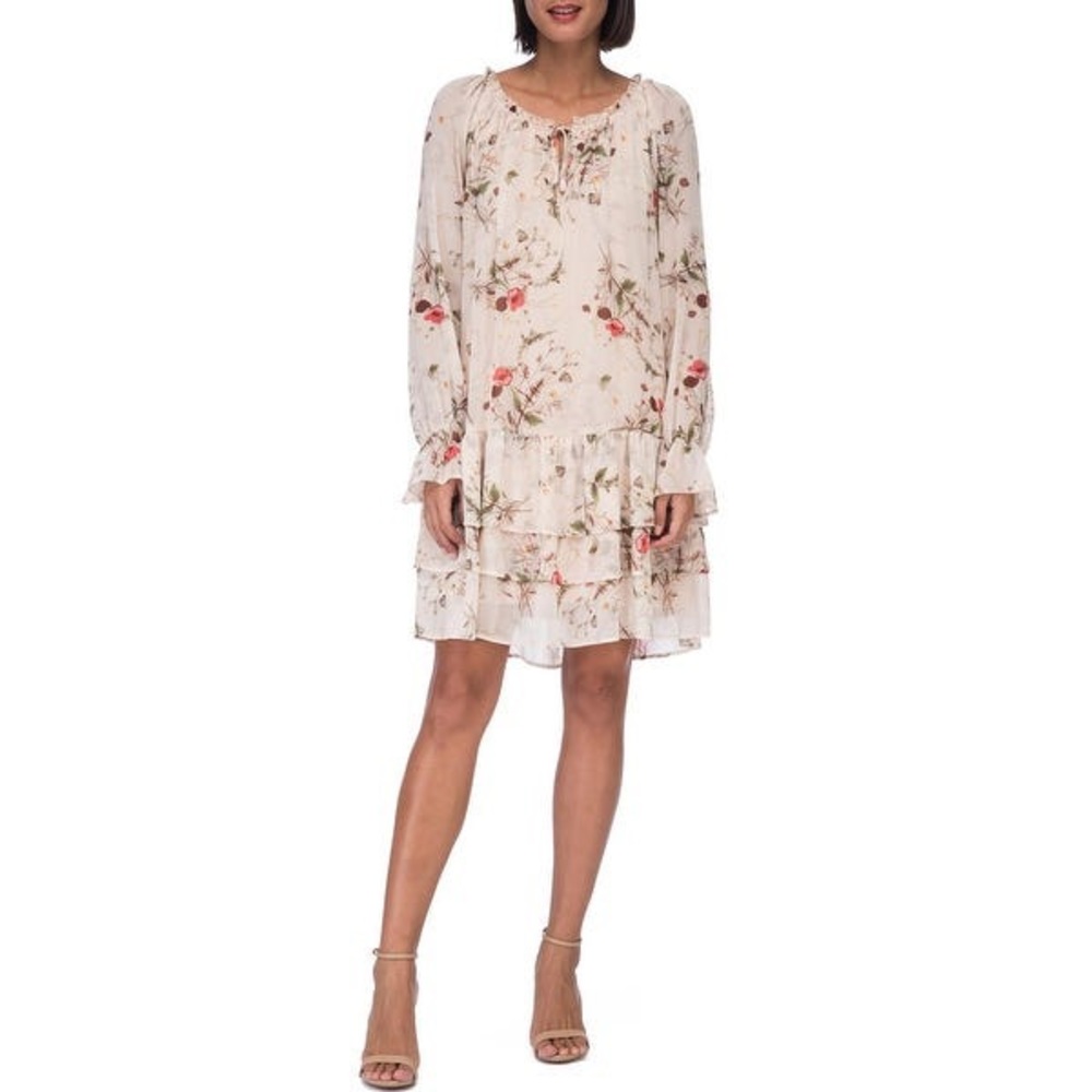 NWT B Collection by Bobeau Off shoulder floral print dress size xs